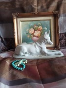 Figurka porcelanowa pies owczarek vintage Łomonosowa Pasterz LFZ