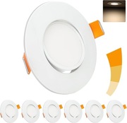 Oświetlenie sufitowe uchylne obrotowe 68mm wycięcie 5W 460LM 