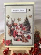 KARTKA ŚWIĄTECZNA handmade w kopercie - personalizowana, ręcznie robiona