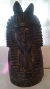 FARAON figurka drewniana h=50cm szer=28cm EGIPT