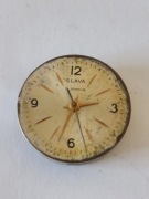 Mechanizm z tarczą zegarka damskiego SLAVA 16 Jewels - ZSRR / PRL