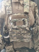Zestaw Kamizelka Taktyczna Plate Carrier Multicam + Płyta + NavBoard