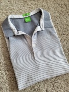 Koszulka polo t-shirt elegancka klasyczna casual print w paski 100% bawełna