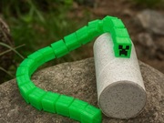 Creeper Minecraft. Figurka Elastyczna / Modułowa. 34 cm. Druk 3D