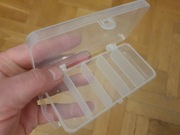 PUDEŁKO WĘDKARSKIE NA  AKCESORIA MAŁE PRZYNĘTY  13x7x2,5cm