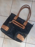 Torebka dwukolorowa z ćwiekami