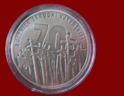10 zł. 70 r. Zbrodni Katyńskiej 2010 - srebro