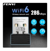 WiFi 6 Adapter AX286 Karta Sieciowa Mini USB Dongle 2.4GHz 802.11AX
