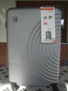 Walizka 72l na czterech kółkach ABS szara