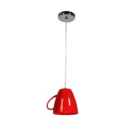 Lampa wisząca Tea Time Red Czerwona Kubek 