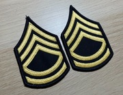 Naszywka - US Army - Sergeant First Class E-7 (Blue/Gold) SFC - para