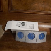 Potrójna kombinacja - higrometr, termometr, zegar 