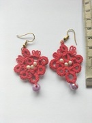 kolczyki z niteczki ( frivolite)