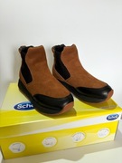 Botki damskie Scholl – skórzane, brązowe, wsuwane  r. 36 NOWE bez metki