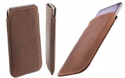 Etui na telefon, wsuwka ze skóry naturalnej, Produkt Polski 