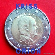 2 Euro 2021 - Monako - Albert II Książę Monaco