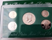 1996 - Zestaw menniczy proof USA: 5 monet