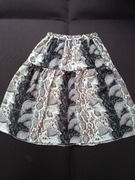 Letnia spódnica w odcieniach brązu, duży rozmiar