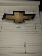 Emblemat Chevrolet przód 159 x 50 mm jak nowy