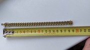 Złota 585 masywna bransoletka unisex 71,4 g / 19 cm / 10 mm jak nowa