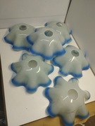 KLOSZ LAMPY KINKIETU 6 SZT RETRO PRL KRZTAŁT FALBANEK