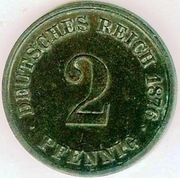 2 PFENNIG 1876 C - piękny stan !!!