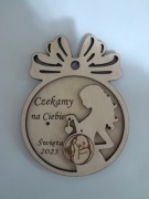 Bombka "Czekamy na Ciebie"