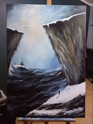 Nieskończoność obraz wzburzone morze surrealizm duży nowoczesny obraz