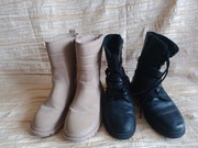 Buty zimowe, ocieplane 2 pary, r.35