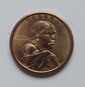 moneta 1 jeden dolar USD Sacagawea Native American 2009 Indianka