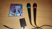 2 Mikrofony Singstar Kraina Lodu Zestaw Karaoke Playstation Ps3 i gra