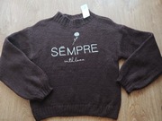 Włoski, miękki i puszysty sweter z najnowszej kolekcji r.S/M