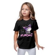 Koszulka czarna KUROMI Halloween dla dziewczynki | rozmiary 104–152