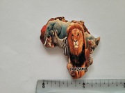 Magnes na lodówkę - 123g. TANZANIA Afryka MAPA