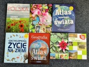 Zestaw książek : encyklopedia, atlas, przyroda