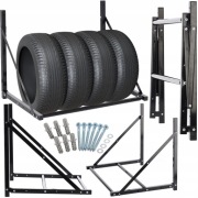 Wiszący Regał Na Opony Udźwig Do 100 Kg 56 X 50 X 80-120 Cm 