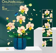 Klocki wzór LEGO ORCHIDEA BUKIET KWIATÓW KWIATY Prezent Hit Fiołek Róża 