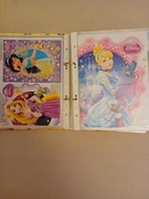 Segregator z różnymi karteczkami, naklejkami Disney i innymi z lat 90