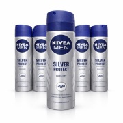 Zestaw 6x NIVEA MEN Silver Protect Antyperspirant Spray
