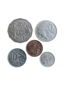 Australia  zestaw 5 monet (1977-2008)