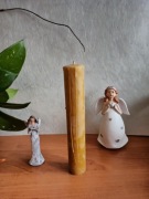 Świeca z wosku pszczelego - walec