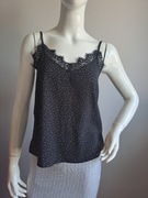 Czarna bluzka w groszki