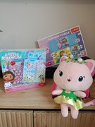 Zestaw koci domek Gabi Gabby's dollhouse maskotka plecak puzzle gra 