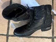 Botki ze skóry naturalnej roz. 38 ocieplane