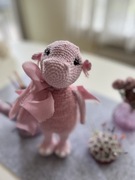 Smok zrobiony na szydełku, dragon handmade