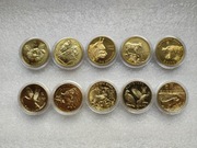 Słowacja 5 euro zestaw 10 monet