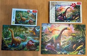 TREFL Puzzle Dinozaury 2 zestawy 4 i 5 lat 100 i 60 sztuk