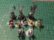 Warhammer AoS zestaw figurek Dryady Skinks Plague Monks 10 szt