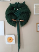 Makrama Sowa z Wełną Czesankową | Dekoracja Boho | Rękodzieło