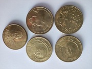 2014r 5szt 2zl kolekcjonerskie rozne